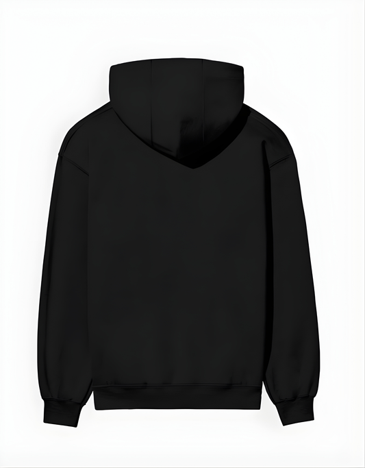 Black hoodie on a white background