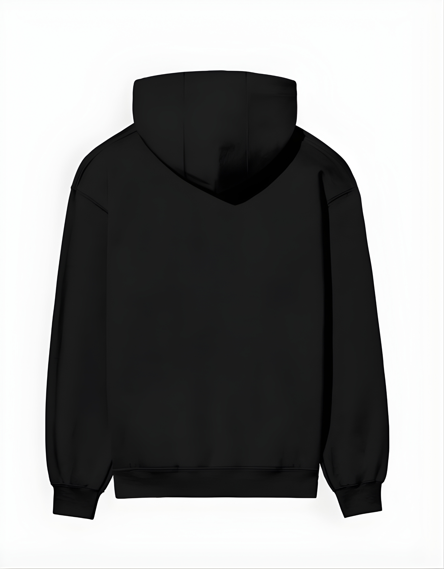 Black hoodie on a white background