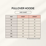 Cr7 Pullover Hoodie size chart