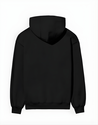 Black hoodie on a white background