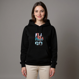 Flamingo Hoodie — female model