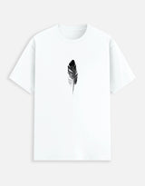 Feather Minimalist Tee — front view