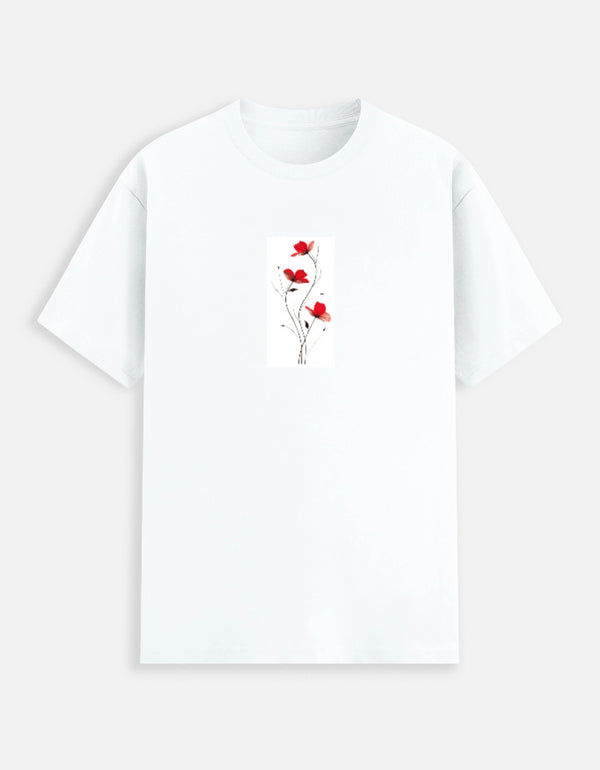 Flower Minimalist Tee — front view