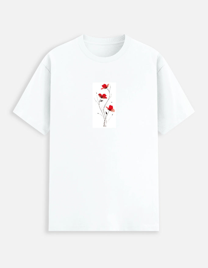 Flower Minimalist Tee — front view