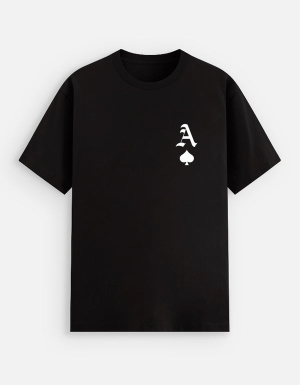 A Spade White Minimalist Tee — front view