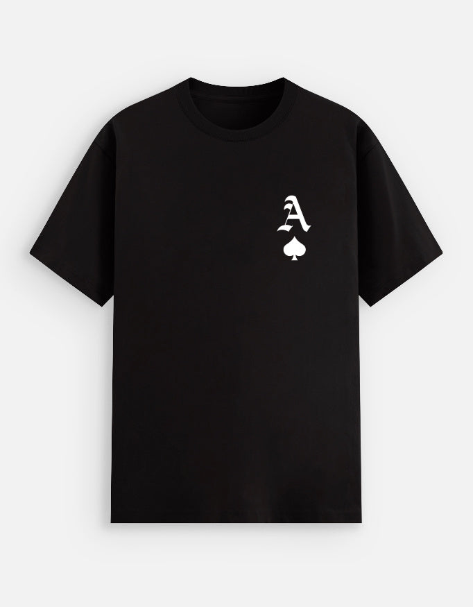 A Spade White Minimalist Tee — front view