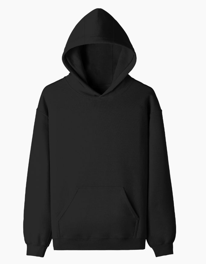 Plain Pullover Hoodie — front view