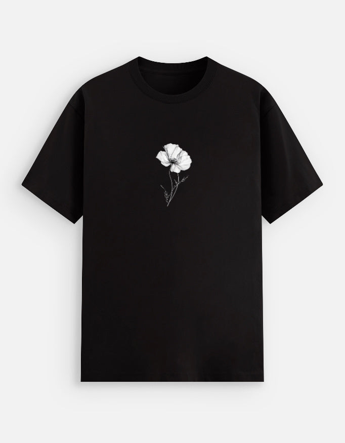 Flower Minimalist Tee — front view