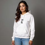 K Crown Hoodie — female model