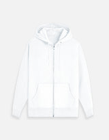 Plain Zip Hoodie — pocket detail