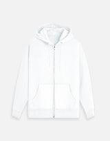 Plain Zip Hoodie — pocket detail