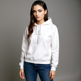 Paris Stripe Hoodie — female model