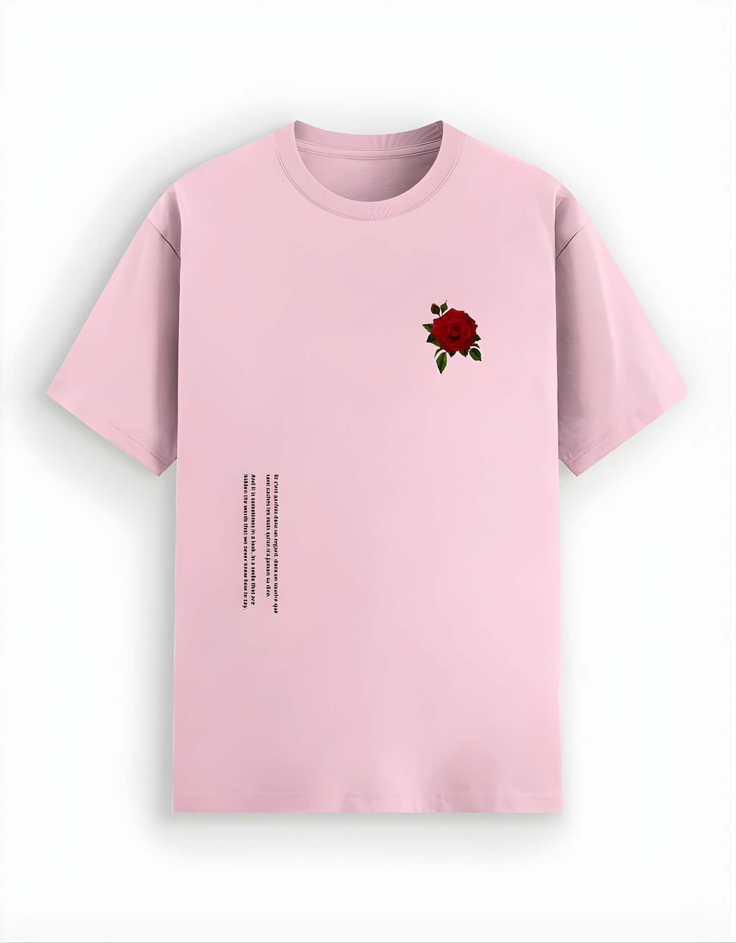 Rose Text Minimalist Tee