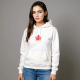 Maple Leaf Hoodie — female model